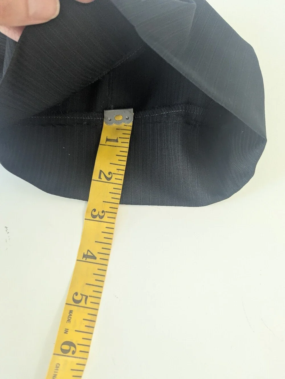 Tallia black pinstripe suit set /Joseph Abboud white dress shirt 46R Tailored